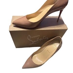 CHRISTIAN LOUBOUTIN Pigalle Follies Pointed Toe Pump 100. EU41